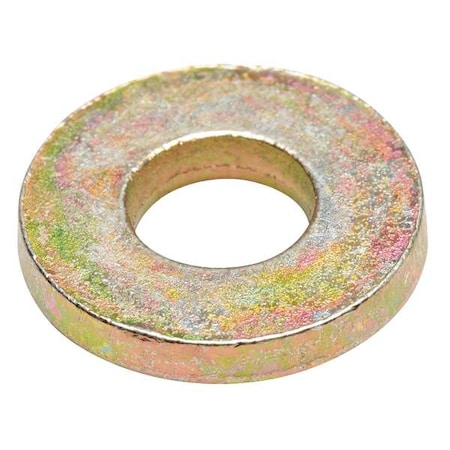 Flat Washer, For Screw Size 1" ,Steel Zinc Yellow Finish, 25 PK