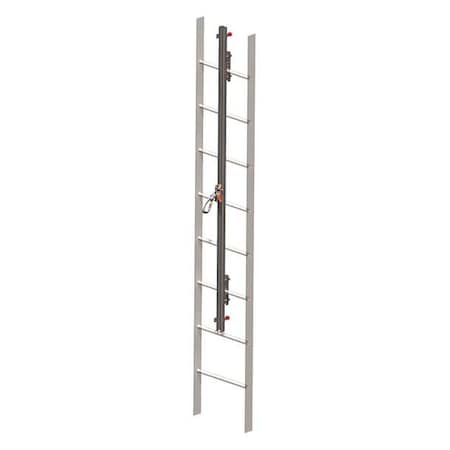 GlideLoc Vertical Access Ladder System Kit, 50 ft Length, 310 lb Weight Capacity