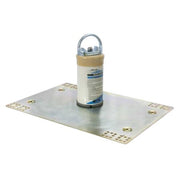 Roof Anchor, 22 in Length, 310 lb Weigth Capacity, Aluminum, Stainless Steel Anchor, Fixed D-Ring