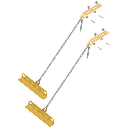 Xenon Horizontal Lifeline Tie Brackets, 19 in Length, 310 lb. Weight Capacity