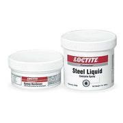 Steel Liquid, 1 lb Container Size, Jar, EA 3472, Gray