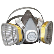 Half Mask Respirator Kit, 2 Cartridges Included, 5000 Series, Acid Gas (AG), Organic Vapor (OV), L
