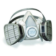 Half Mask Respirator Kit, 2 Cartridges Included, 5000 Series, Organic Vapor (OV), Fixed, S