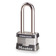 Padlock, Keyed Alike, Standard Shackle, Rectangular Steel Body, Steel Shackle, 5/8 in W