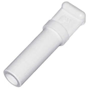 Push-Fit Fitting Plug, 1/2 in Tube Size, Polymer, White, 5 PK