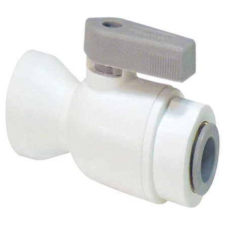 1/4" FNPT x Push Polypropylene Ball Valve Inline