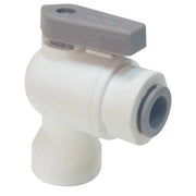 3/8" FNPT x Push Polypropylene Ball Valve Angle