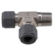 1/8" x 1/4" CPI x MNPT SS Male Run Tee