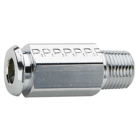 1/4" Compression Chrome Plated Brass Pipe Coupler 5PK