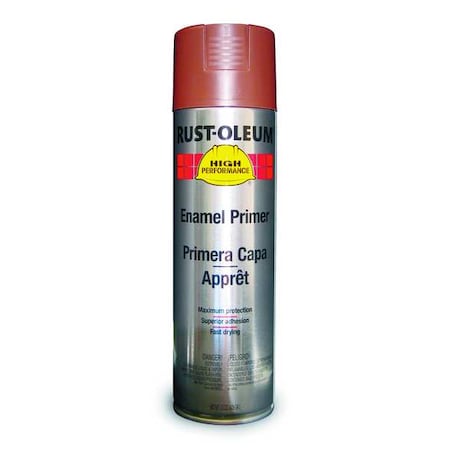 Rust Preventative Spray Primer . Red, 15 oz, Aerosol Can, Gloss