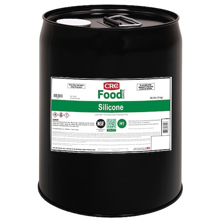 Multi-Purpose Food Grade Silicone Lubricant, H1 Food Grade, -40 to 400 Degree F, 5 Gal Pail