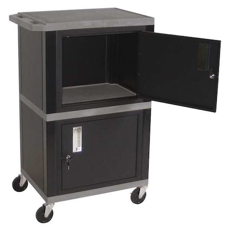 Audio-Visual Cart,200 lb.,Gray,24 In. L