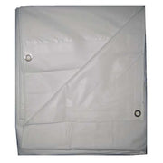 Standard Duty Tarp, 14 ft 2 in x 19 ft 6 in, 5.1 Mil, White, Polyethylene