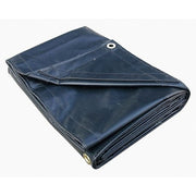 Heavy Duty Tarp, 11 ft 4 in x 15 ft 6 in, 20 Mil, Black, Vinyl