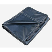 Heavy Duty Tarp, 24 ft 6 in x 13 ft 4 in, 20 Mil, Black, Vinyl