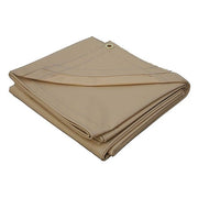 Heavy Duty Tarp, 9 ft 6 in x 11 ft 4 in, 20 Mil, Tan, Vinyl
