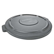 Brute Trash Can Lid, Round, 20 gal Capacity, Resin, Gray