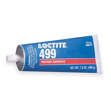 Instant Adhesive, 499 Series, Clear, 0.7 oz, Tube