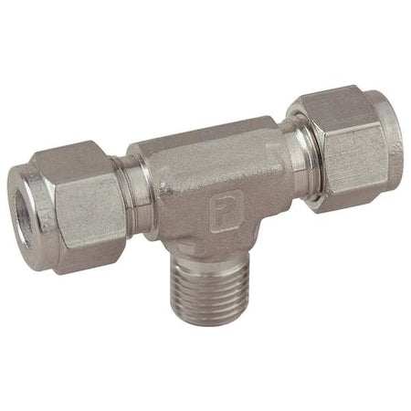 3/8" x 1/2" A-LOK x MNPT SS Male Branch Tee