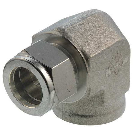 1/4" x 1/2" A-LOK x FNPT SS Female 90 Degree Elbow