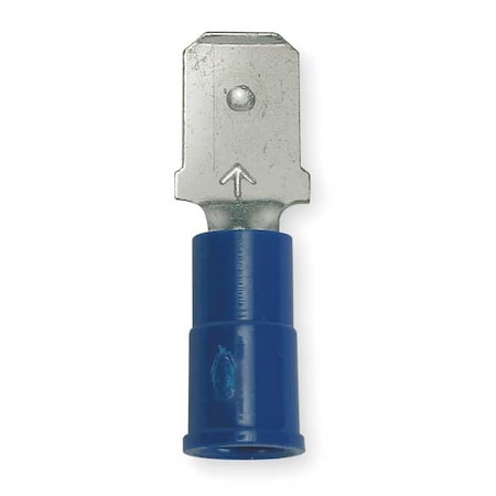 Male Disconnect, Blue, 16-14AWG, PK100