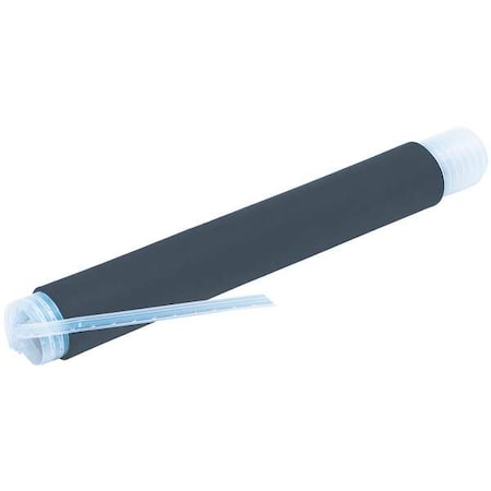 Cold Shrink Tube, Medium Wall, 2:1 I.D. Shrink Ratio, 0.95 in I.D. Before Shrinking, Gray, 3.19 in