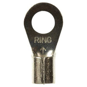 Ring Terminal, 1/4 in Stud Size, 8 AWG, 1,000 V, Bare Insulated, Bare, Crimp Termination Only