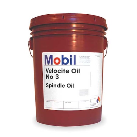 Velocite 3, Spindle Oil, ISO Grade 2, Mineral, 5 gal Container