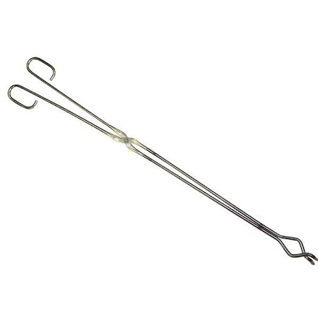 Crucible Tongs,20 In,Nickel Plated Steel