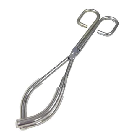 Coated Beaker Tongs,3 Jaw,Plated Steel