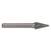 12.70mmx6mm Hardened Steel Shank Double Cut Carbide SM-5 Cle-Line 1850 Pointed Cone Bur