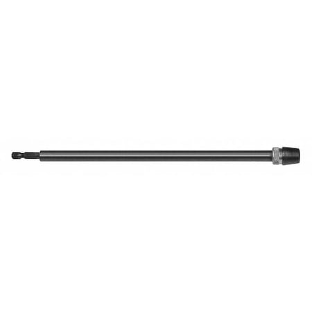 12 Overall 1/4" Hex Shank Extra Length Quick Change Chuck Cle-Line 1817