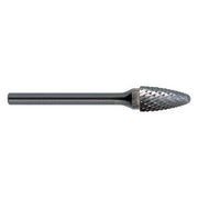 1/2x1/4 Hardened Steel Shank Double Cut Carbide SF-5 Cle-Line 1848 Round Nose Tree Bur