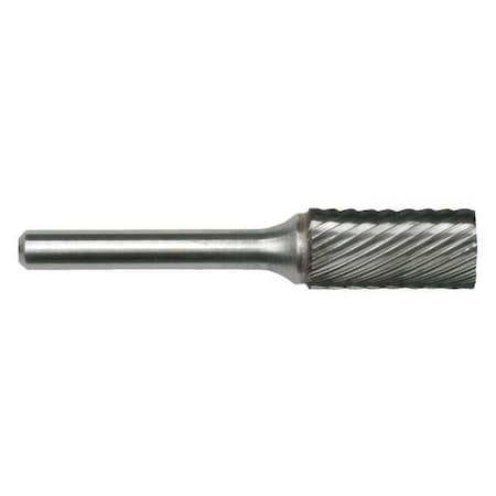 3/8x1/4 Hardened Steel Shank Standard Cut Carbide SB-3 Cle-Line 1846 Cylindrical Bur w/ End Cut