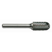 1/4x1/4 Solid Carbide Shank Standard Cut Carbide SC-1 Cle-Line 1847 Cylindrical Ball Nose Bur
