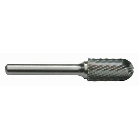 1/4x1/4 Solid Carbide Shank Standard Cut Carbide SC-1 Cle-Line 1847 Cylindrical Ball Nose Bur