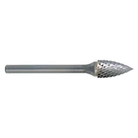 1/2x1/4 Hardened Steel Shank Double Cut Carbide SG-13 Cle-Line 1849 Pointed Tree Bur