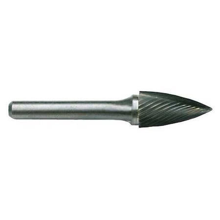 1/2x1/4 Hardened Steel Shank Standard Cut Carbide SG-5 Cle-Line 1849 Pointed Tree Bur