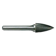1/2x1/4 Hardened Steel Shank Standard Cut Carbide SG-5 Cle-Line 1849 Pointed Tree Bur