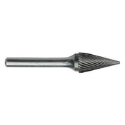 1/4x1/8 Hardened Steel Shank Standard Cut Carbide SM-51 Cle-Line 1850 Pointed Cone Bur