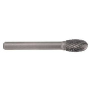 1/4x1/4 Solid Carbide Shank Double Cut Carbide SE-1 Cle-Line 1851 Egg Shaped Bur