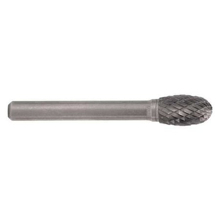 1/4x1/4 Solid Carbide Shank Double Cut Carbide SE-1 Cle-Line 1851 Egg Shaped Bur