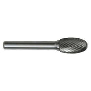 5/8x1/4 Hardened Steel Shank Standard Cut Carbide SE-6 Cle-Line 1851 Egg Shaped Bur