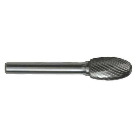 1/4x1/4 Solid Carbide Shank Standard Cut Carbide SE-1 Cle-Line 1851 Egg Shaped Bur