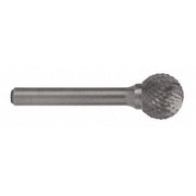 1/2x1/4 Hardened Steel Shank Double Cut Carbide SD-5 Cle-Line 1853 Ball Shaped Bur