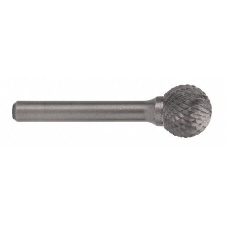 1/2x1/4 Hardened Steel Shank Double Cut Carbide SD-5 Cle-Line 1853 Ball Shaped Bur