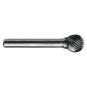 1/8x1/8 Solid Carbide Shank Standard Cut Carbide SD-42 Cle-Line 1853 Ball Shaped Bur