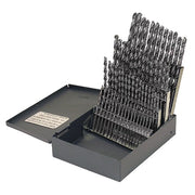 60PC No 1-No 60 HSS 118 Degree General Purpose Jobber Length Drill Set Cle-Line 1898 Bright RHS/RHC