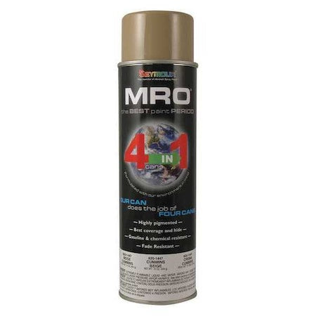 Spray Paint,Cummins Beige, Cummins Beige, Gloss, Solvent, 16 oz