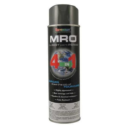 Spray Paint,Gray, Gray, Gloss, Solvent, 16 oz
